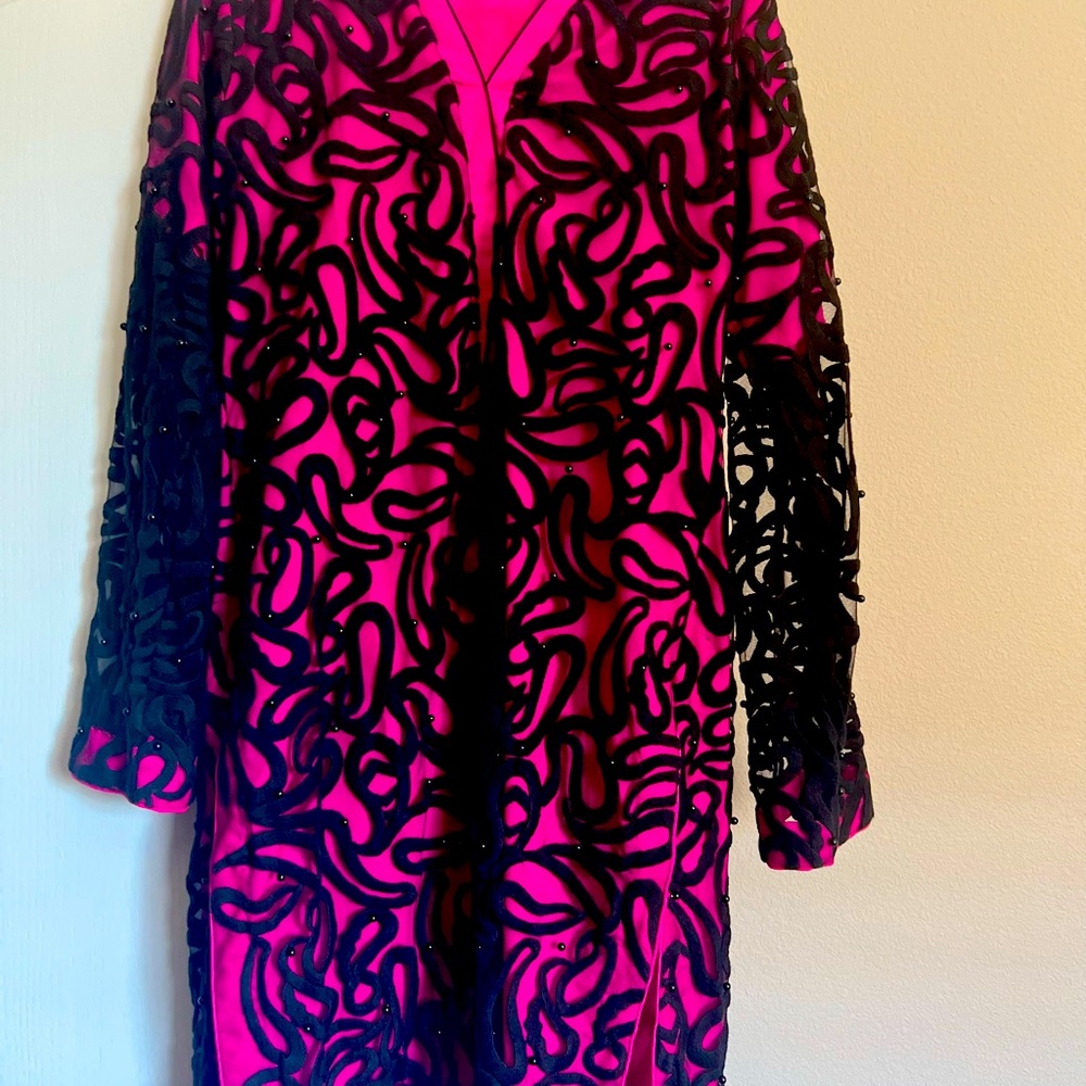 Pakistani Indian Heavy net 3pc never worn Shalwar Kameez size 36-40
